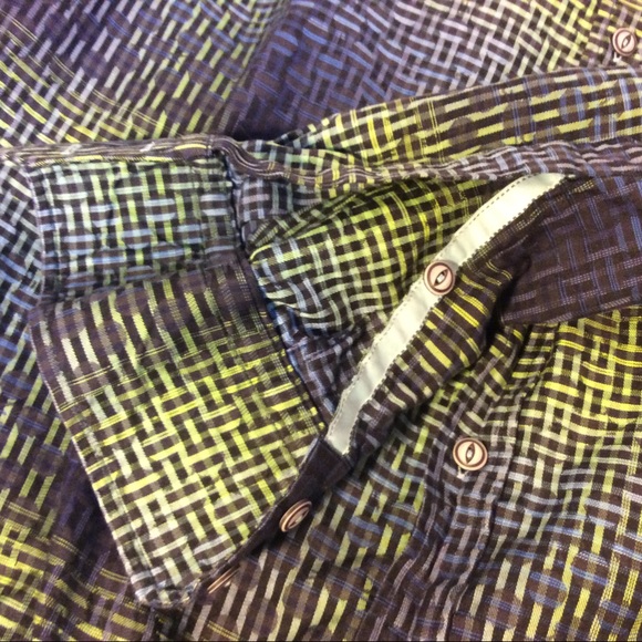 Luchiano Visconti Mens geometric long sleeve shirt size XL - Picture 9 of 10